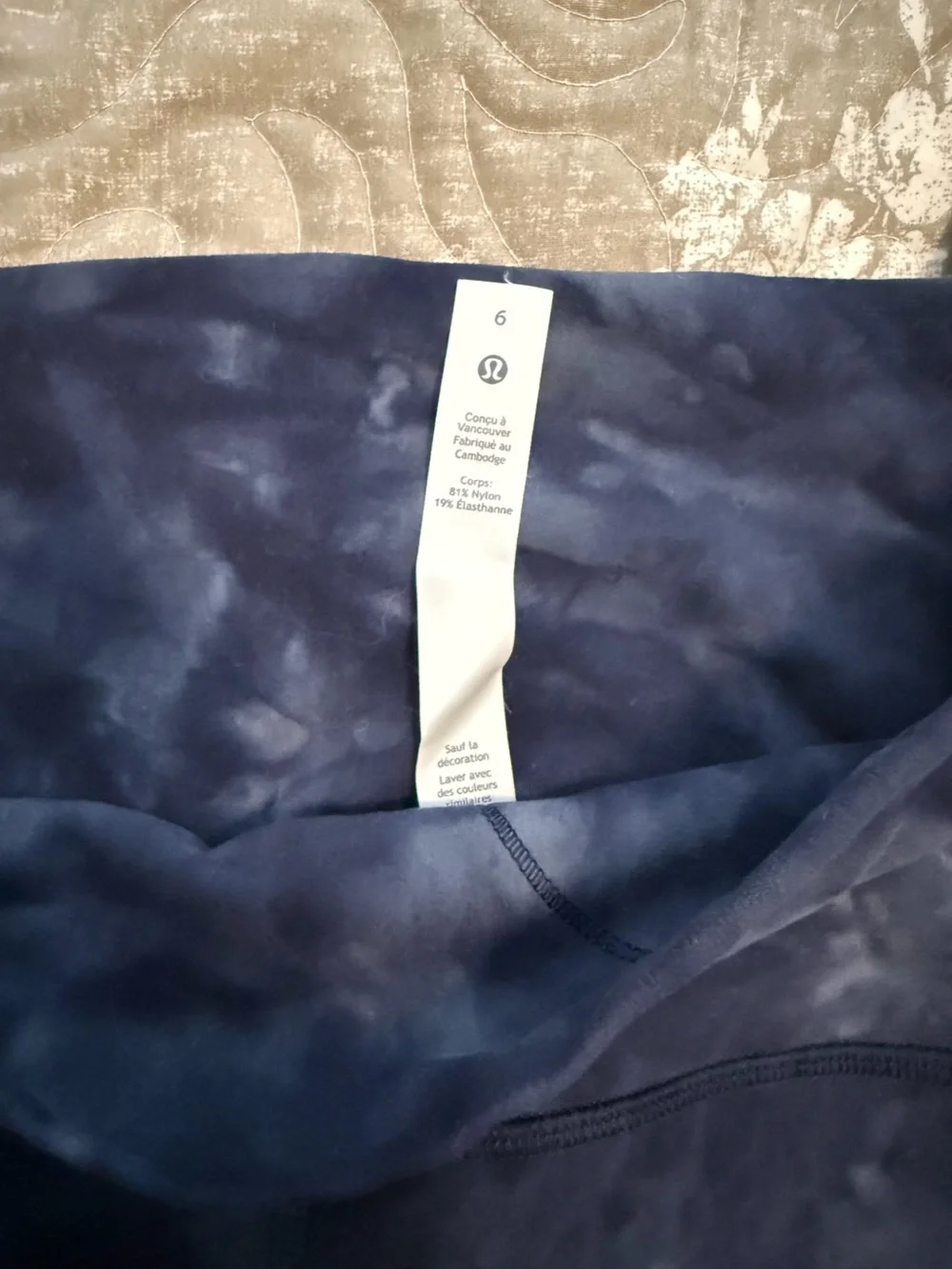 lululemon athletica Align diamond Dye asphalt grey true navy Leggings 28” size 6 - Picture 4 of 6